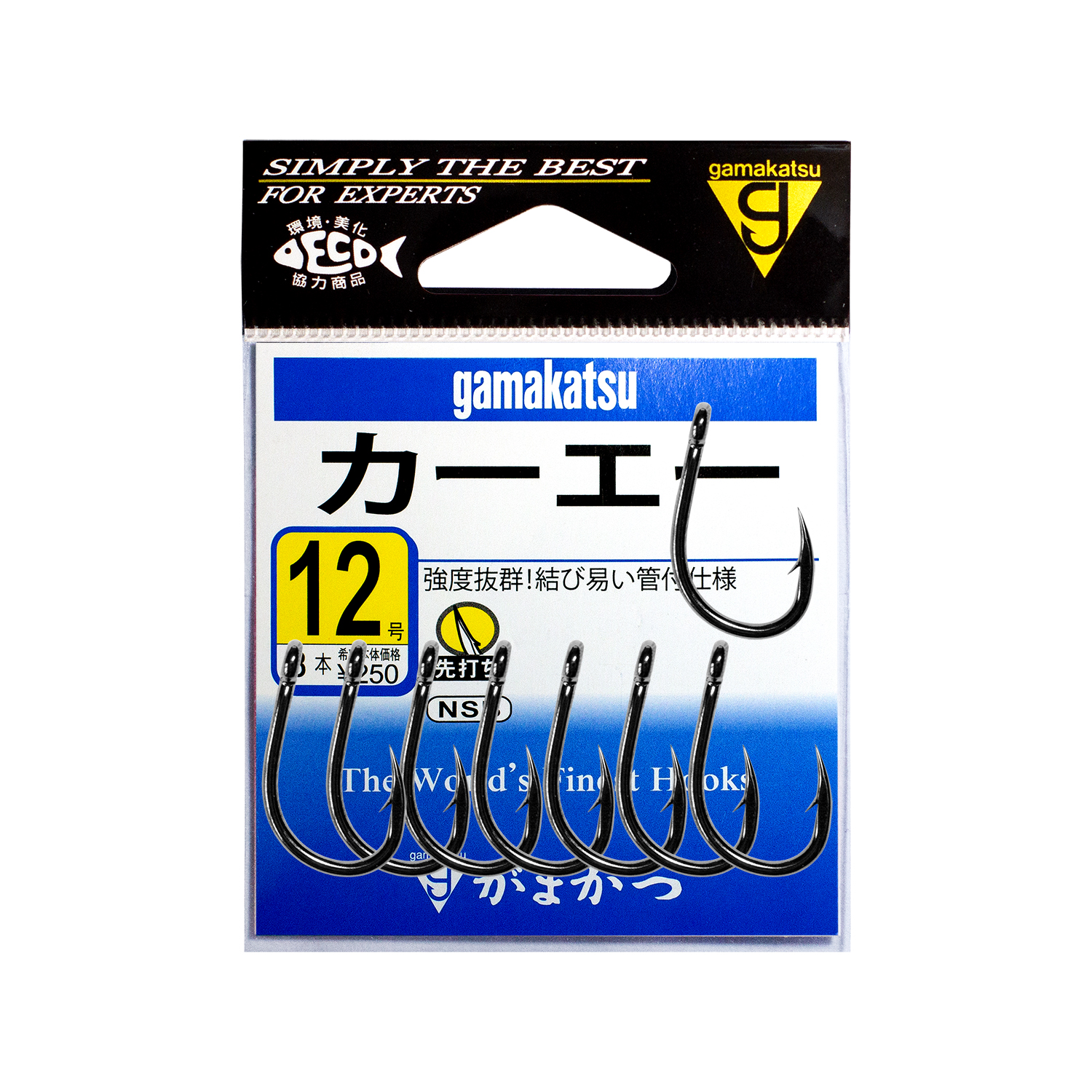 Изображение Крючок Gamakatsu KARP HOOK SUPER SNAG с ушком (Япония)